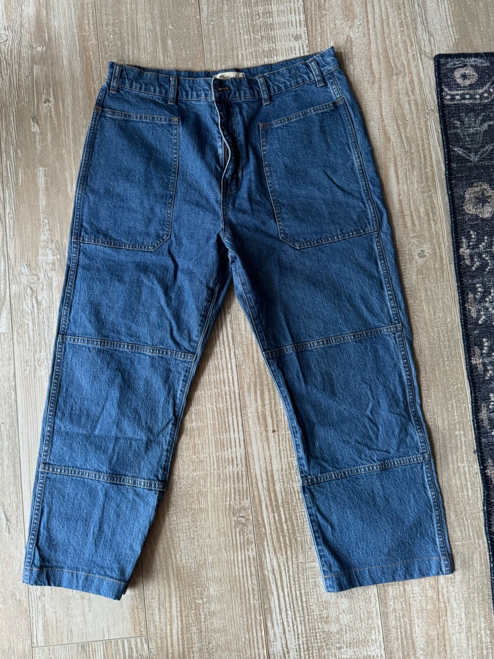 Madewell Dark Blue Straight Jeans